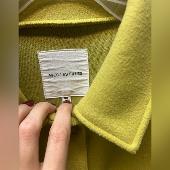 Avec Les Filles Yellow Utility Flannel Shacket - Picture 3 of 3